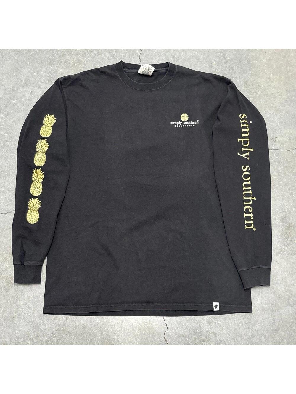 Simply Southern Collection Pineapple Long Sleeve T Shirt